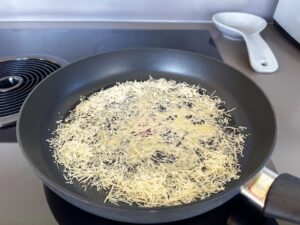 melting cheese for omelette